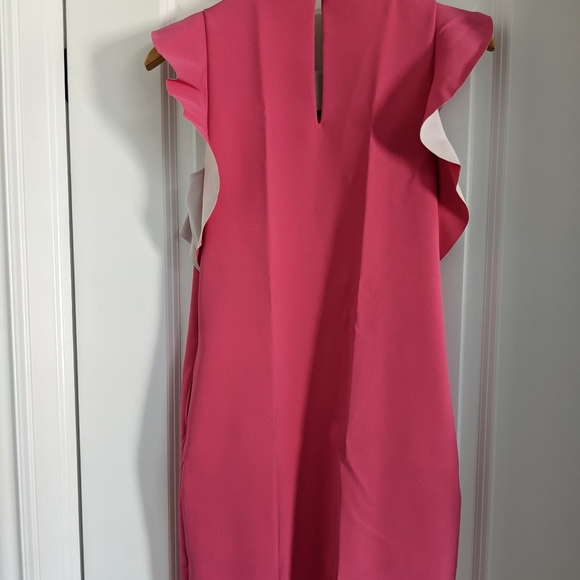 RW & Co. Pink Ruffle Dress US: XS - Picture 3 of 4